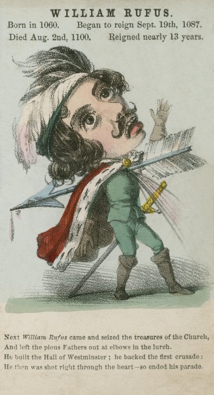 William Rufus, kung William II (akvatint) av English School