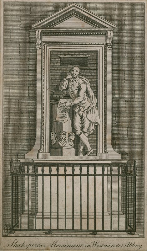 William Shakespeare monument av English School