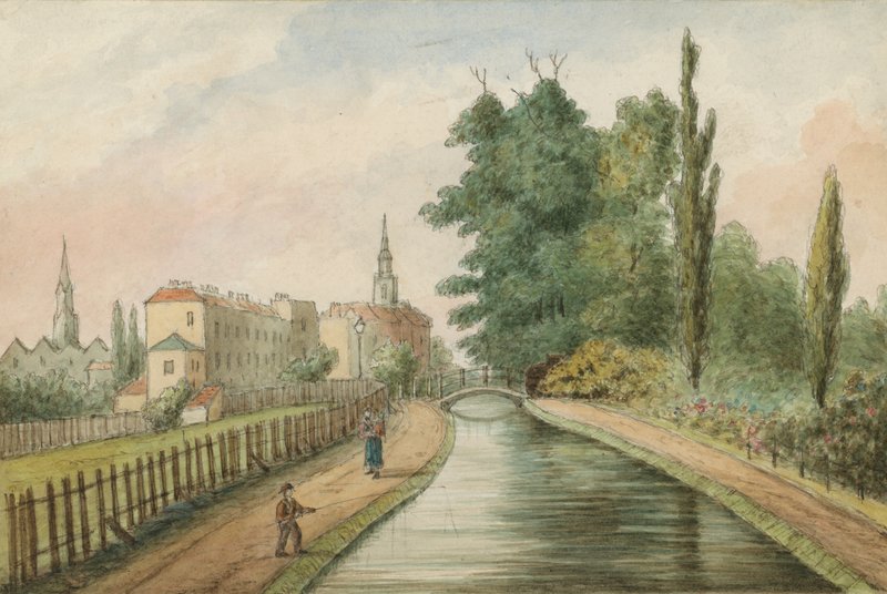William Walk, Cannonbury, 1840 (wc på papper) av English School
