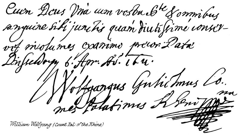 William Wolfgang (greve Pal: av Rhen) av English School