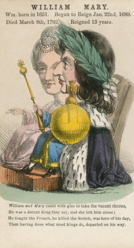 William och Mary (akvatint) av English School