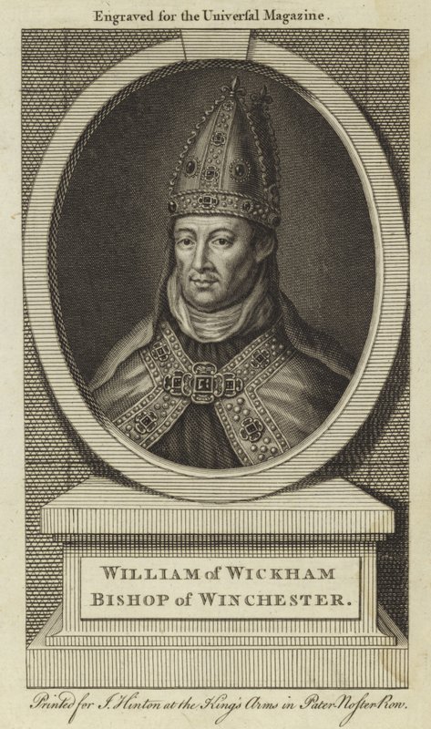 William av Wickham, biskop av Winchester av English School