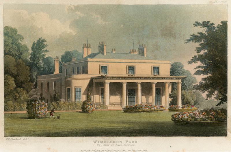 Wimbledon Park, säte för Earl Spencer av English School