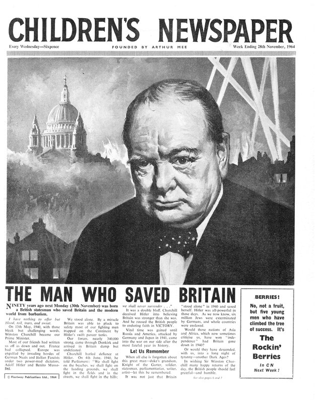 Winston Churchill: The Man who Saved Britain, förstasidan av 