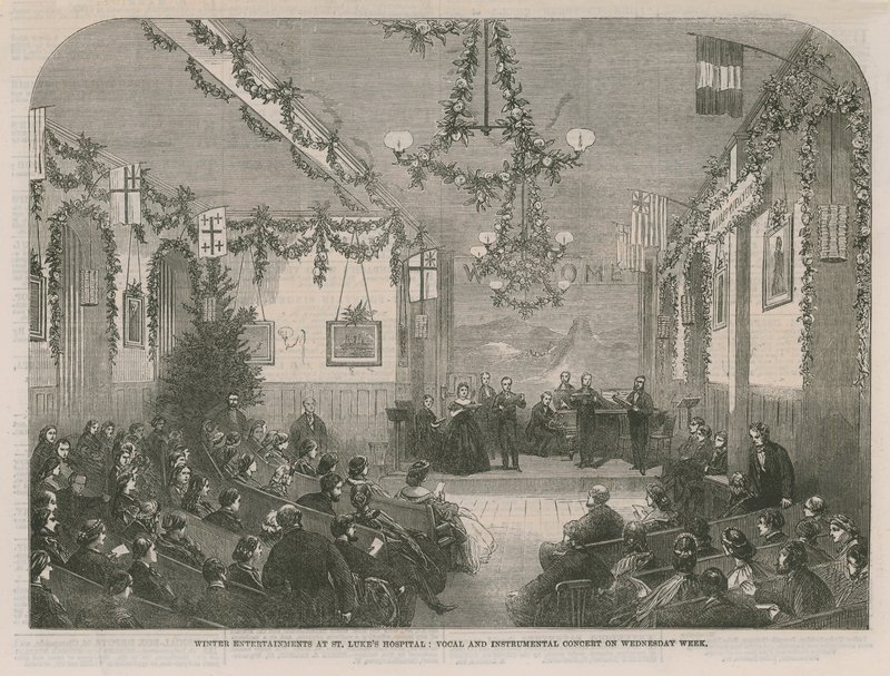 Vinterunderhållning på St Lukes Hospital av English School