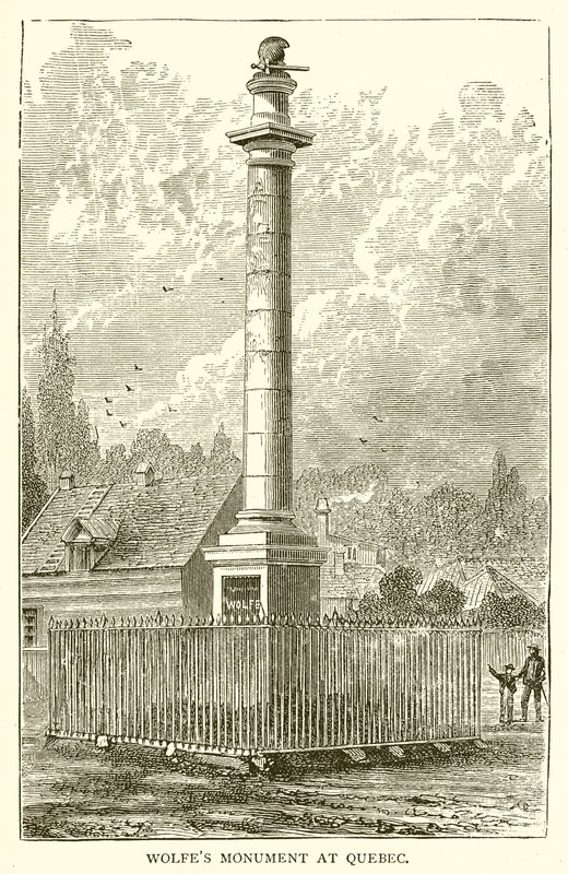 Wolfes Monument i Quebec av English School