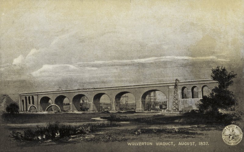 Wolverton Viaduct, augusti 1837 av English School