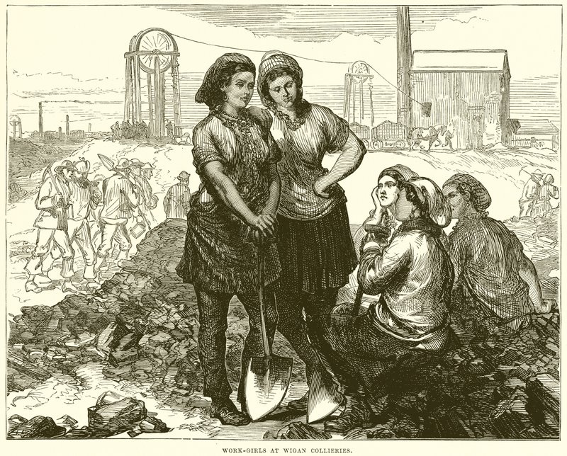 Work-Girls på Wigan Collieries av English School
