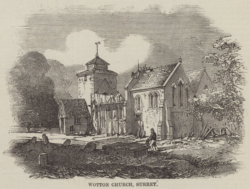 Wotton Church, Surrey (gravyr) av English School