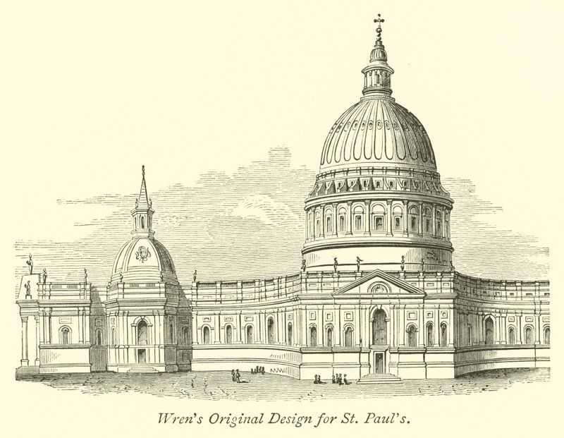 Wrens originaldesign för St Pauls av English School