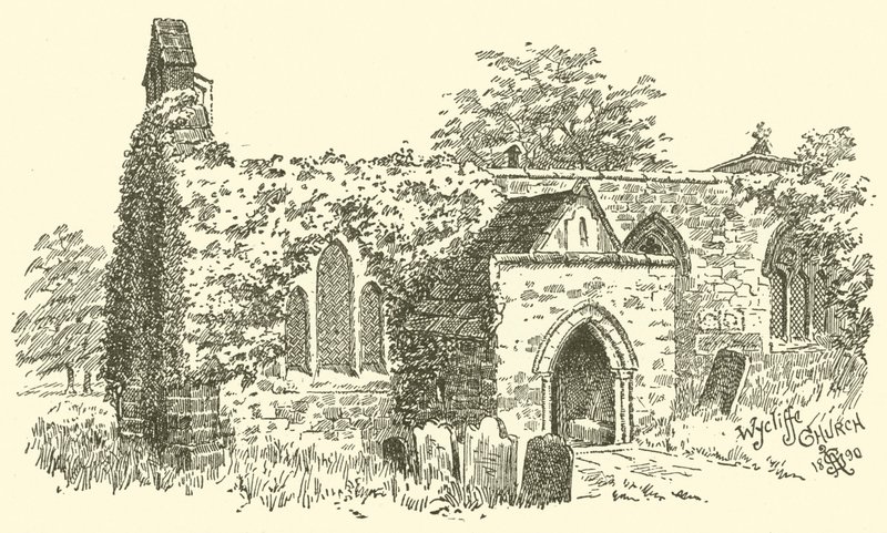 Wycliffe-kyrkan (gravyr) av English School