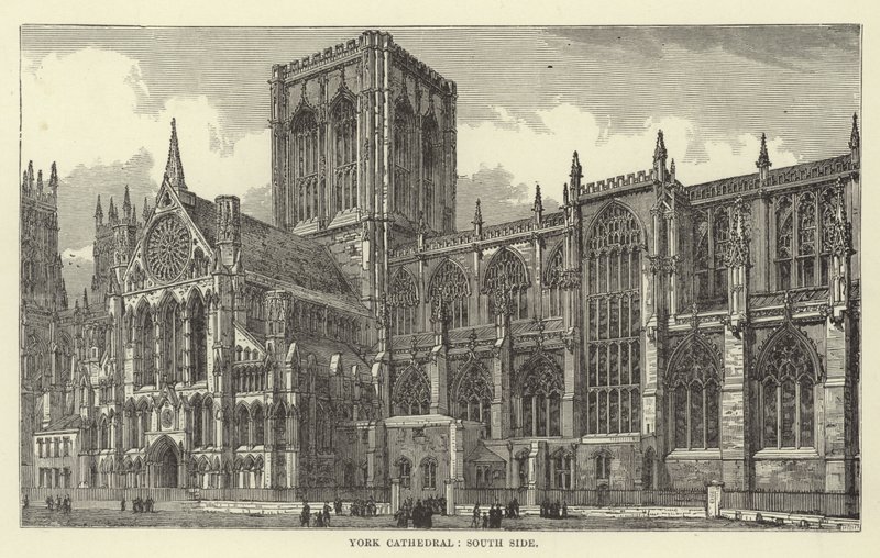 York Cathedral, södra sidan av English School