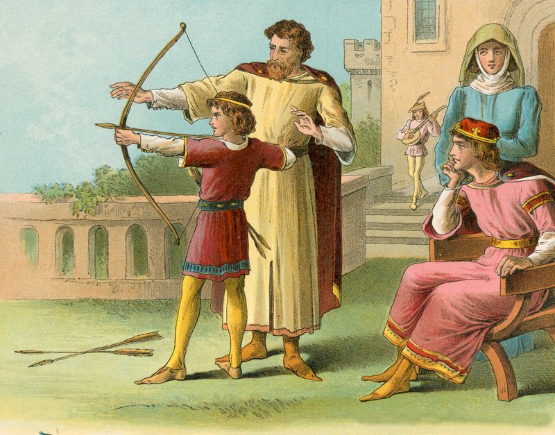 Den unge Robert the Bruce utbildas vid det engelska hovet av English School