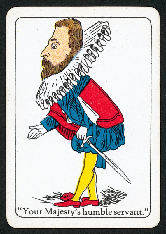 Ers Majestäts ödmjuke tjänare (färg litho) av English School