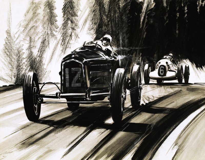 spela på Nurburgring, den tyska racerbanan på landsväg av English School