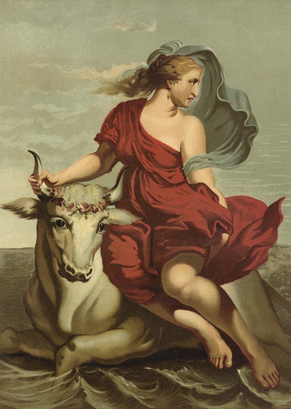 Europas våldtäkt av Erasmus after Quellinus