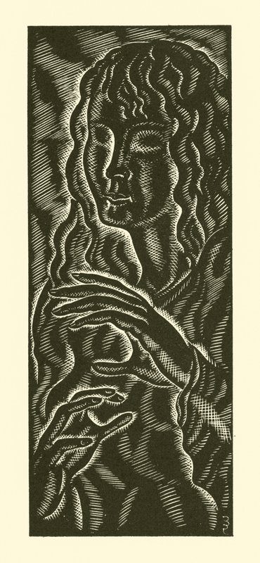 Blind tjej av Eric Gill