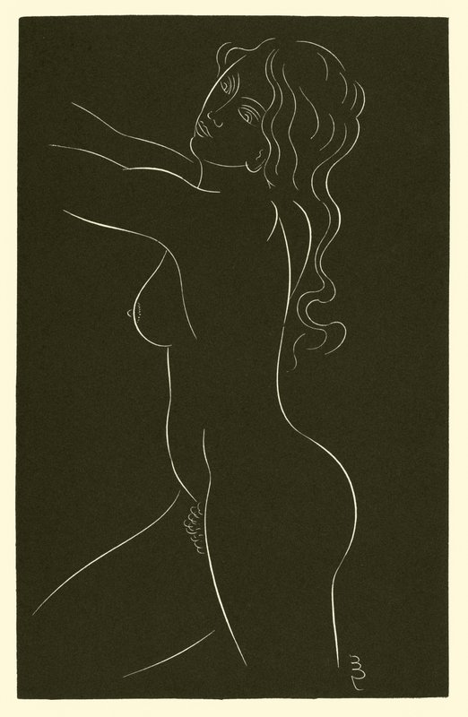 Kvinnlig naken av Eric Gill