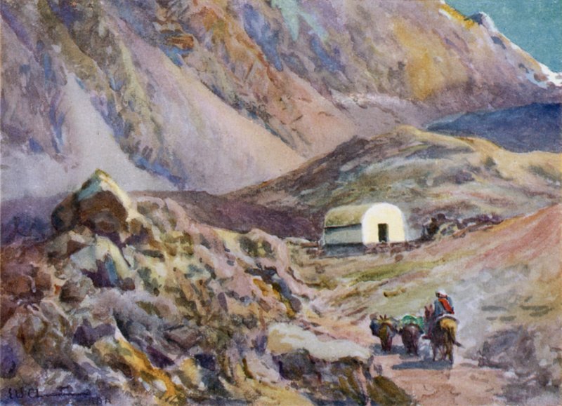 Gammal flyktingstuga i Anderna av Ernest William Christmas