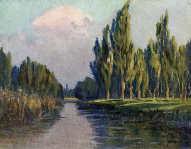 Poppelträd i Parana av Ernest William Christmas