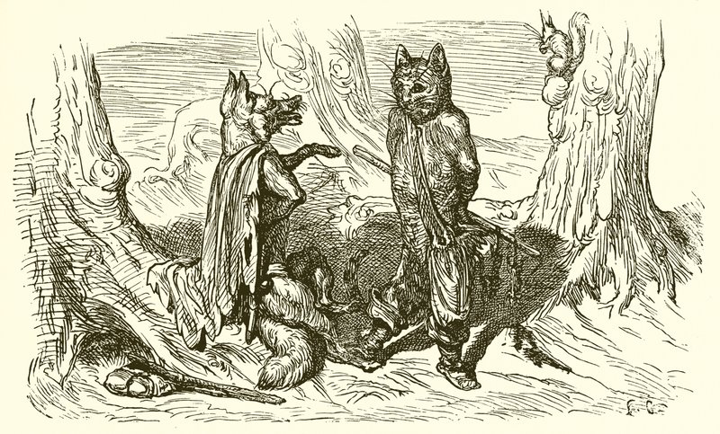 Katten och räven av Ernest Henry Griset