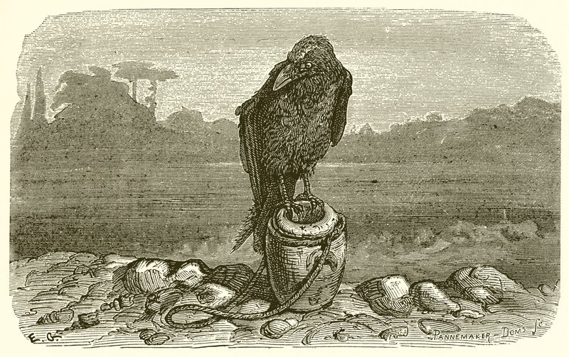Kråkan och kannan av Ernest Henry Griset