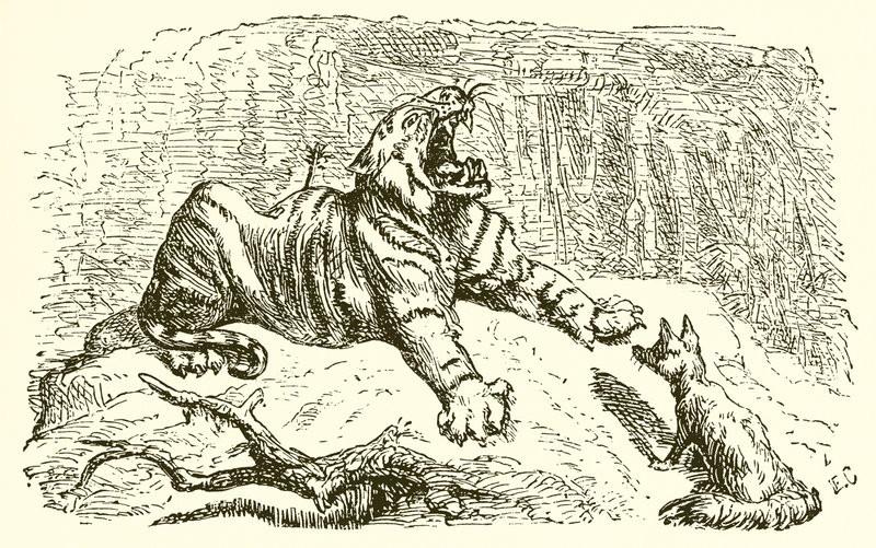 Räven och tigern av Ernest Henry Griset