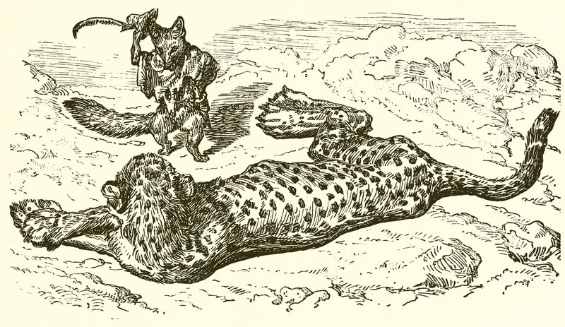 Leoparden och räven av Ernest Henry Griset