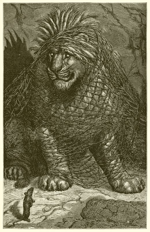 Lejonet och musen av Ernest Henry Griset