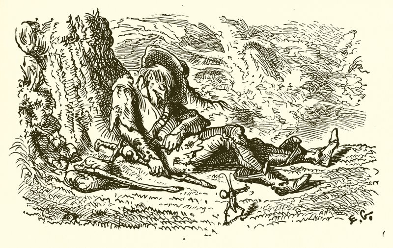 Grähopporna och gräshoppan av Ernest Henry Griset