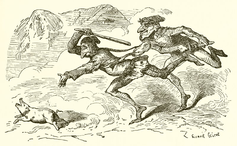 Merry-Andrew och landsmannen av Ernest Henry Griset