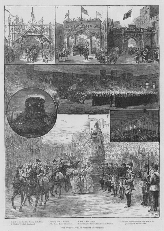 Drottningens jubileumsfestival i Windsor av Ernest Henry Griset
