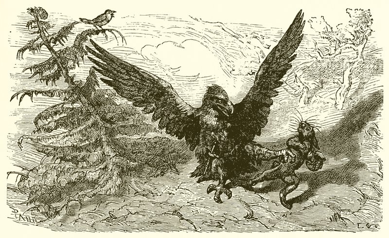 Sparven och Haren av Ernest Henry Griset