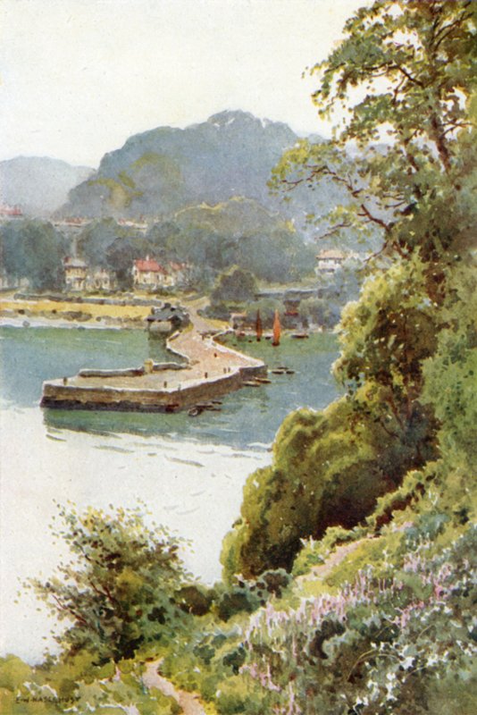 Aberdour (färg litho) av Ernest William Haslehust