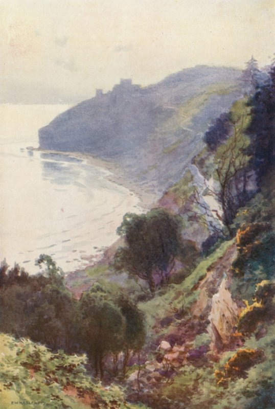 Durlston Bay, Swanage (färgmedlemmar) av Ernest William Haslehust