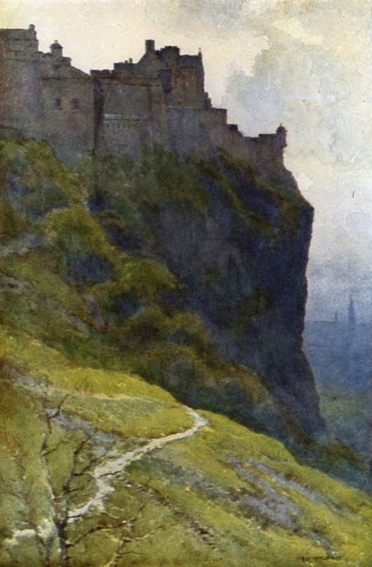 Slottet (färg litho) av Ernest William Haslehust