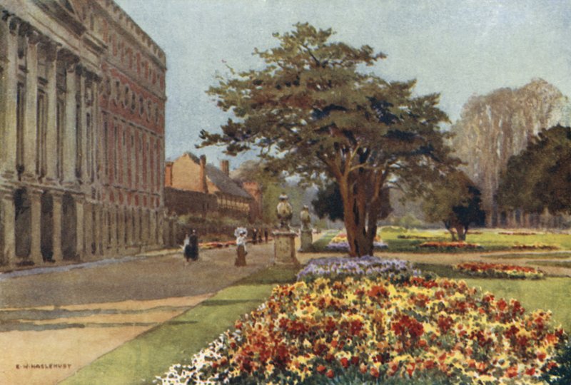 The Long Walk (färg litho) av Ernest William Haslehust
