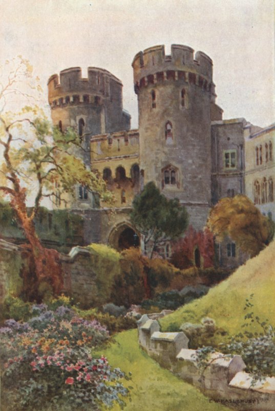The Norman Gate (färg litho) av Ernest William Haslehust