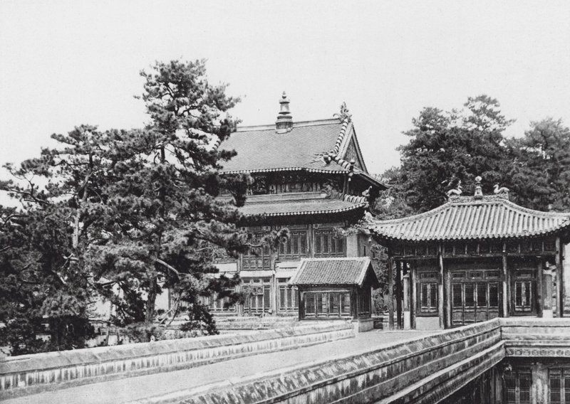 Jehol, Hingkung, Chihli, I lamaklostret Hingkung (svartvitt foto) av Ernst Boerschmann