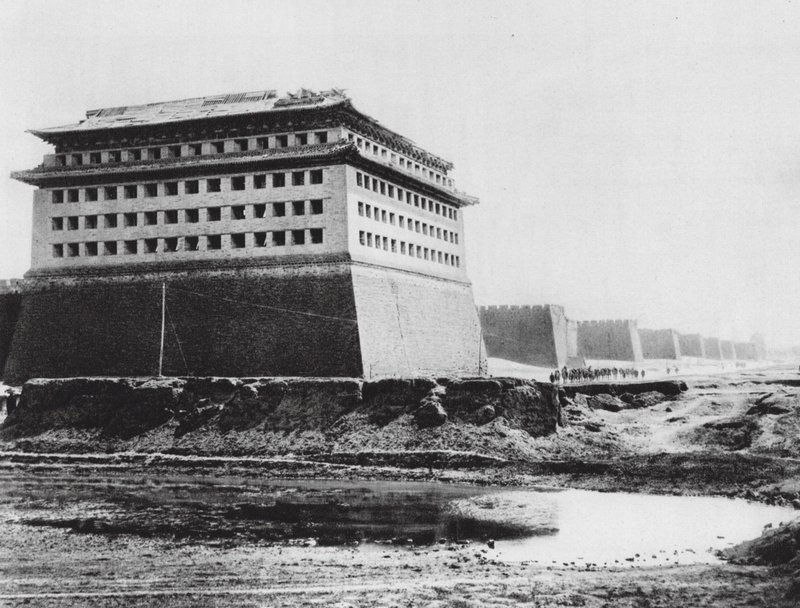 Peking, Chihli, stadsmur (svartvitt foto) av Ernst Boerschmann