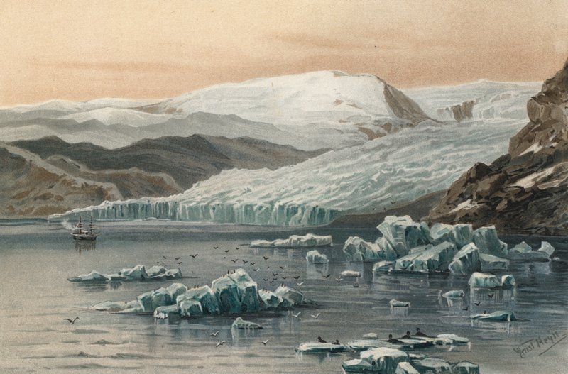 Tyndall Glacier, nordvästra Grönland av Ernst Heyn