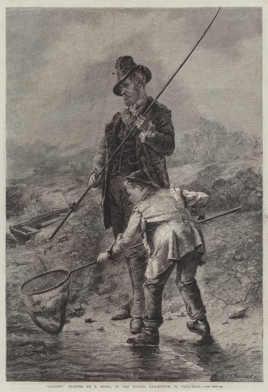Fångad! (gravyr) av Erskine Nicol