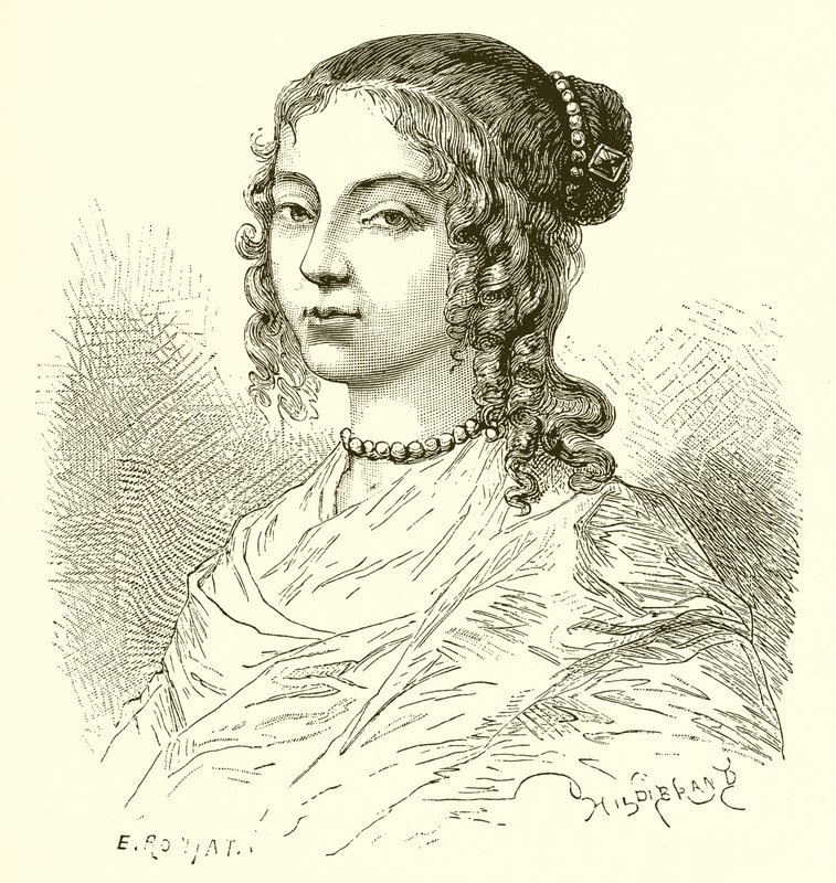 Henrietta av England, syster till kung Karl II av Etienne Antoine Eugene Ronjat