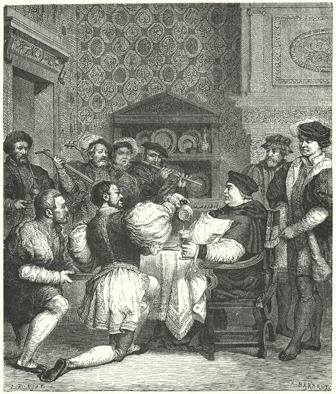 Kardinal Wolsey underhölls hemma av Etienne after Ronjat