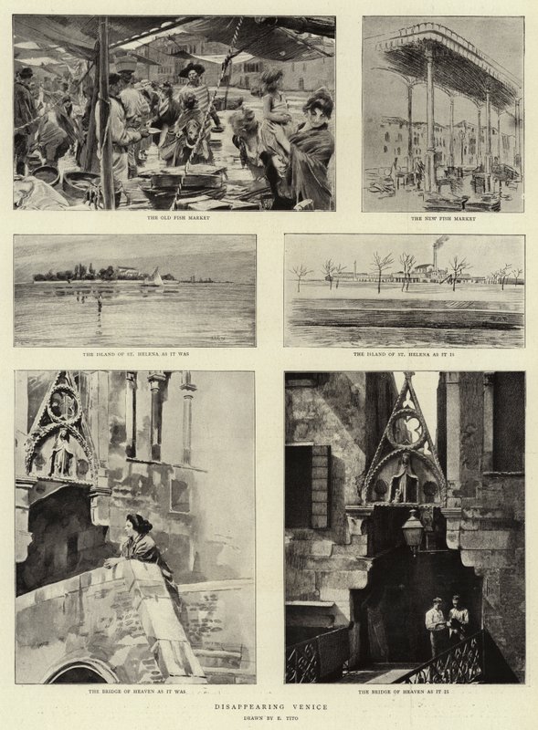 Det försvunna Venedig av Ettore Tito