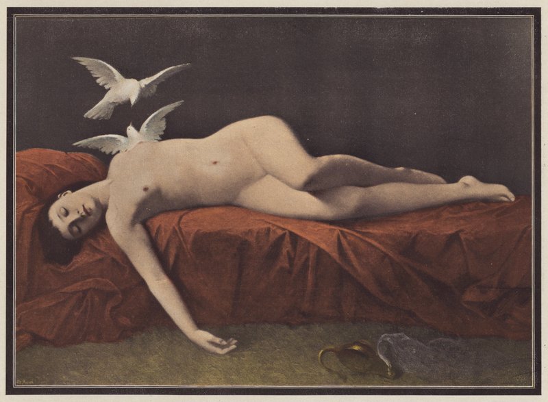 Drömmen (färg litho) av Eugene Brunclair
