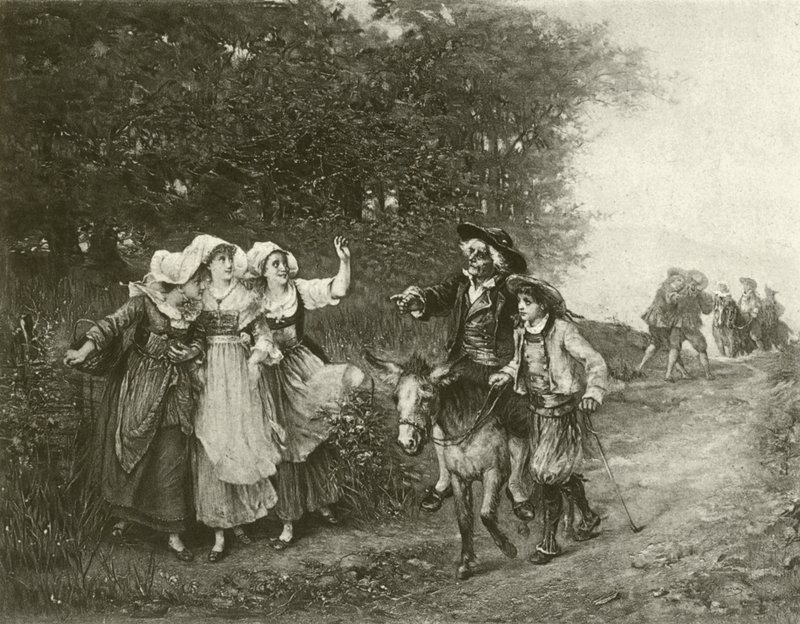 The Miller, his son and the Arts (gravyr) av Eugene Joseph Lejeune