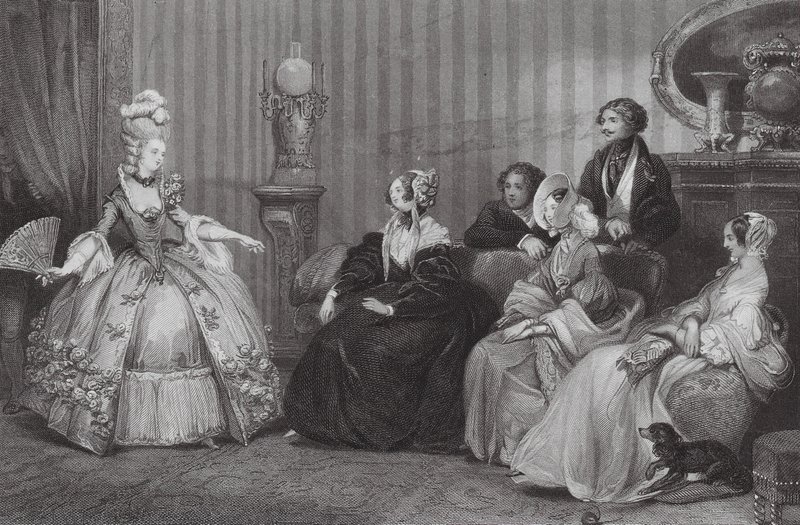 Klädd för Opera Bal (gravyr) av Eugene Louis (after) Lami
