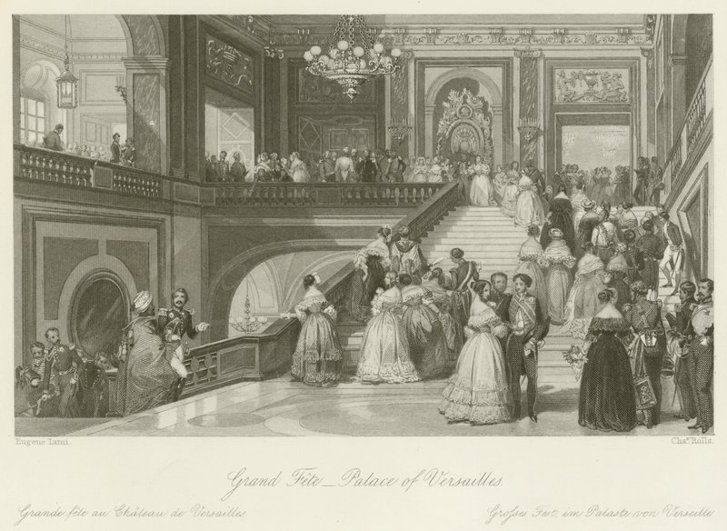 Grand Fete på slottet i Versailles av Eugene Louis Lami