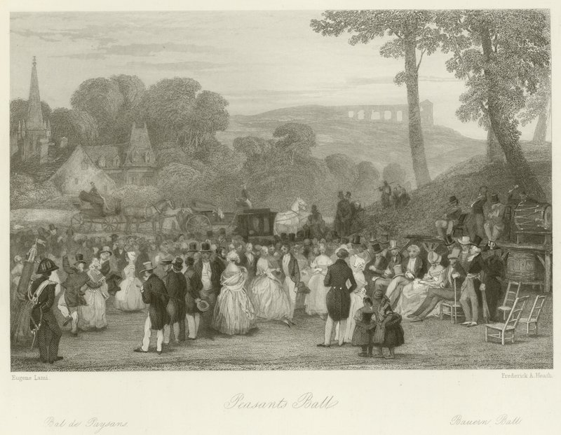 Bondebal av Eugene-Louis Lami